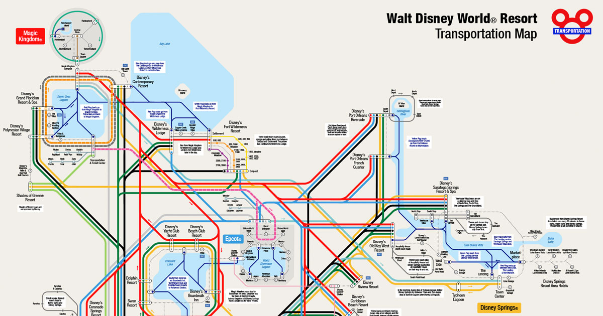 walt disney world monorail map Walt Disney World Resort Maps walt disney world monorail map